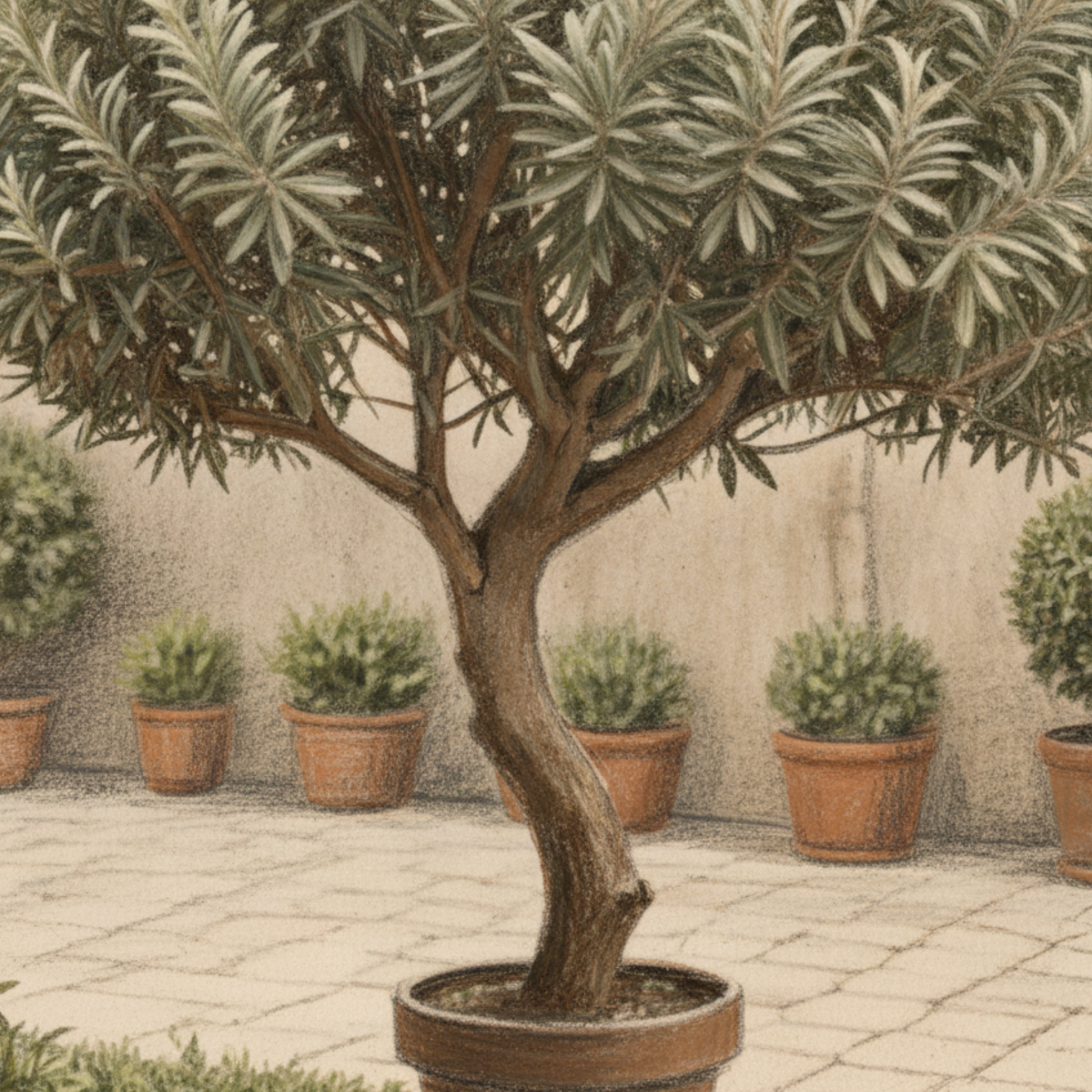 Bosquejo arquitectónico del edificio Isidori